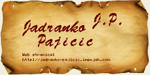 Jadranko Pajičić vizit kartica